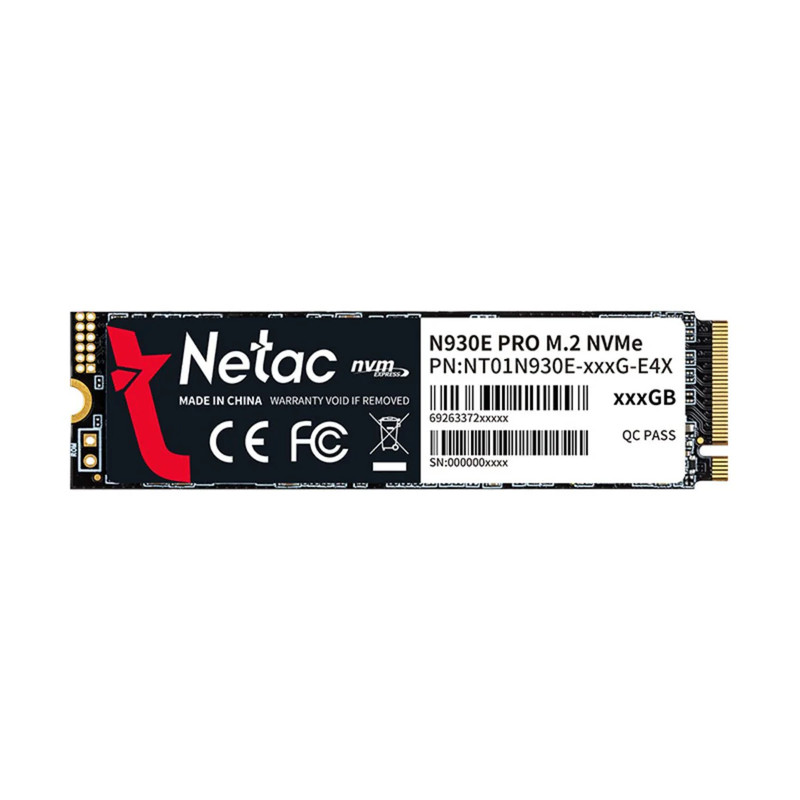 Netac N930E Pro 256GB NVMe M.2 Internal SSD - مساحة تخزين